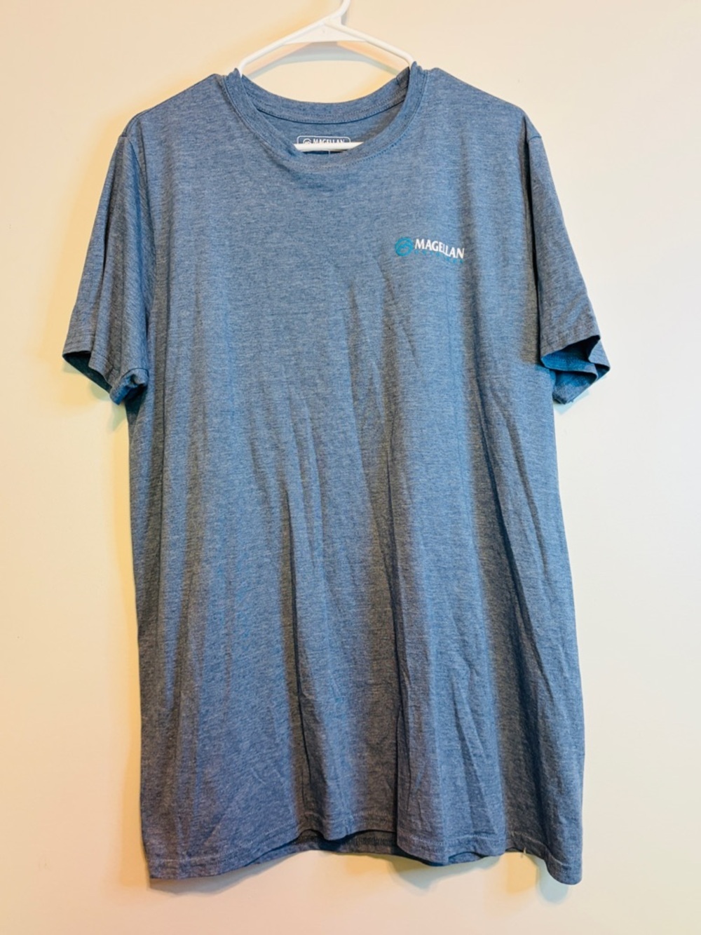 Magellan Outdoors Blue Heather Short Sleeve Crew Tee